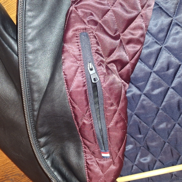 Tommy Hilfiger Faux Leather Jacket, Mens Sz XL Tall - Picture 4 of 8
